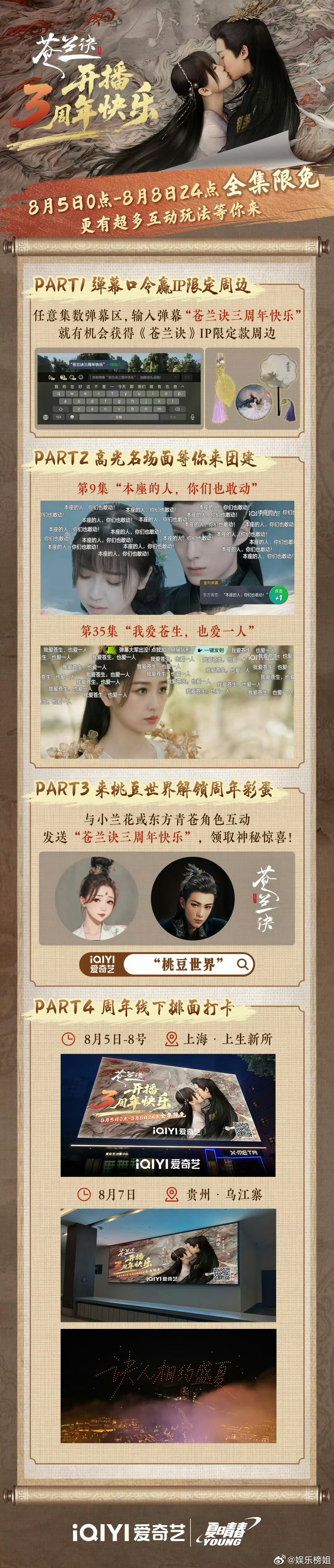 虞书欣王鹤棣苍兰诀三周年限免虞书欣王鹤棣主演电视剧《苍兰诀》三周年归来，依旧能打
