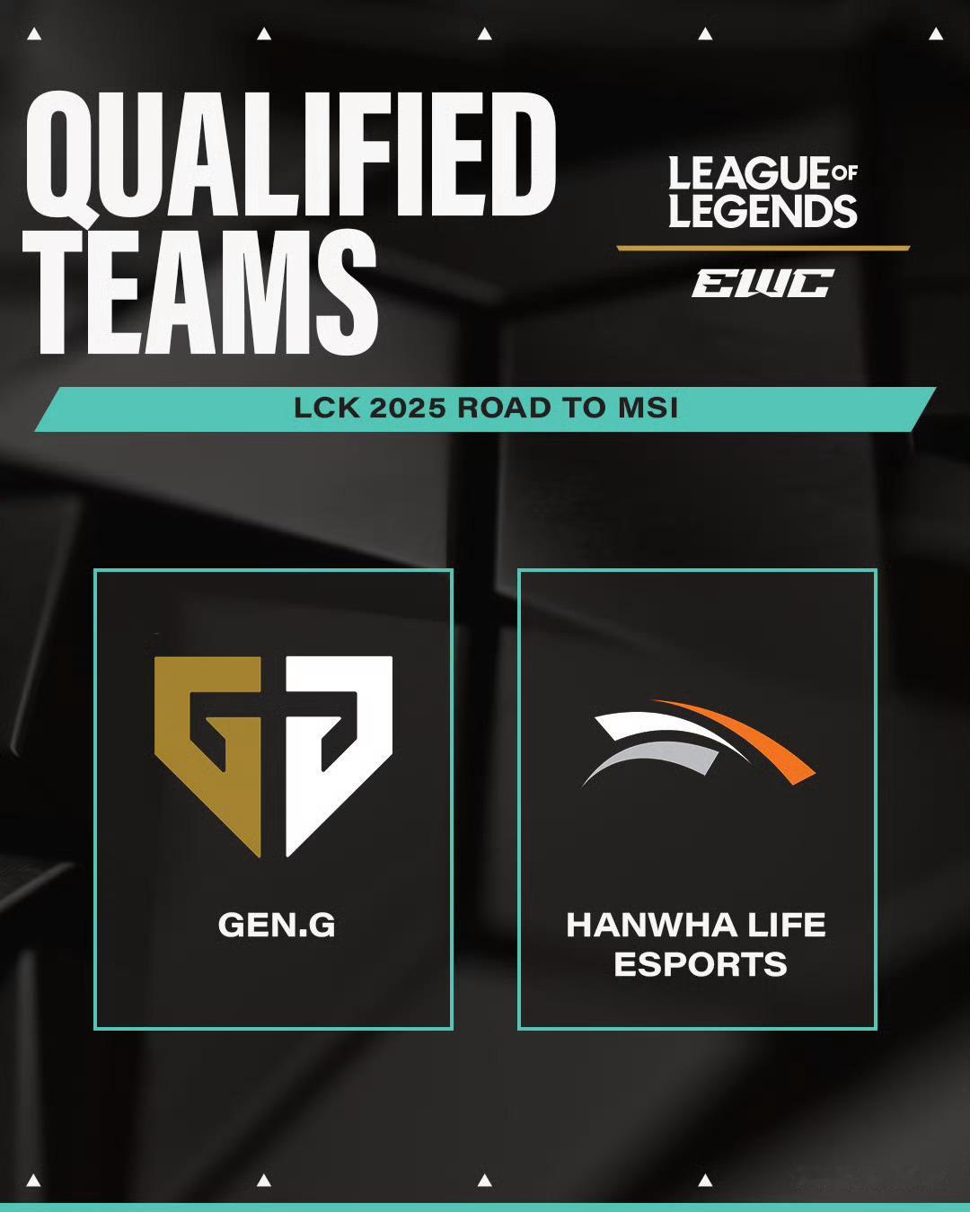 恭喜GEN和HLE晋级2025EWC！ewc电竞世界杯2025lck ​​​英雄