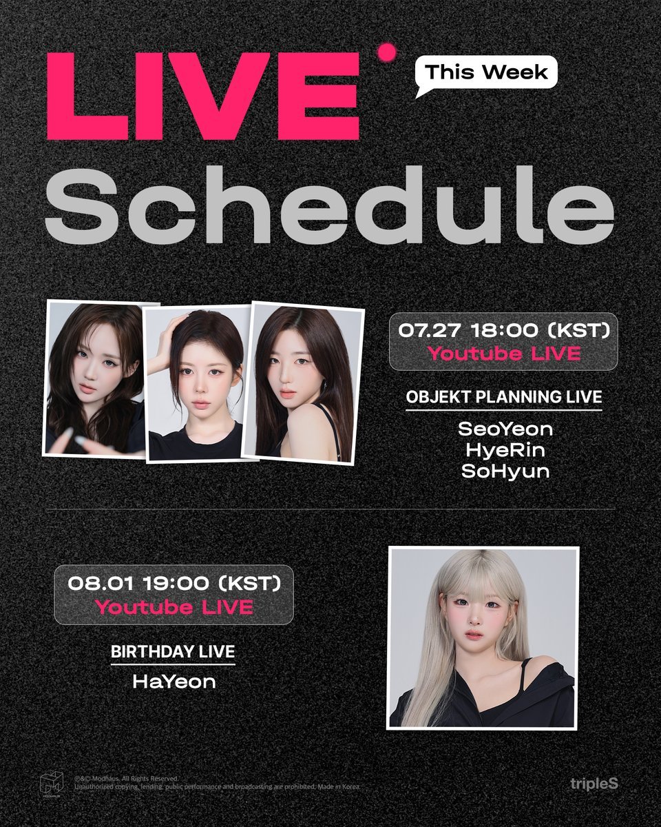 tripleSThis Week’s Live ScheduleYouTube 