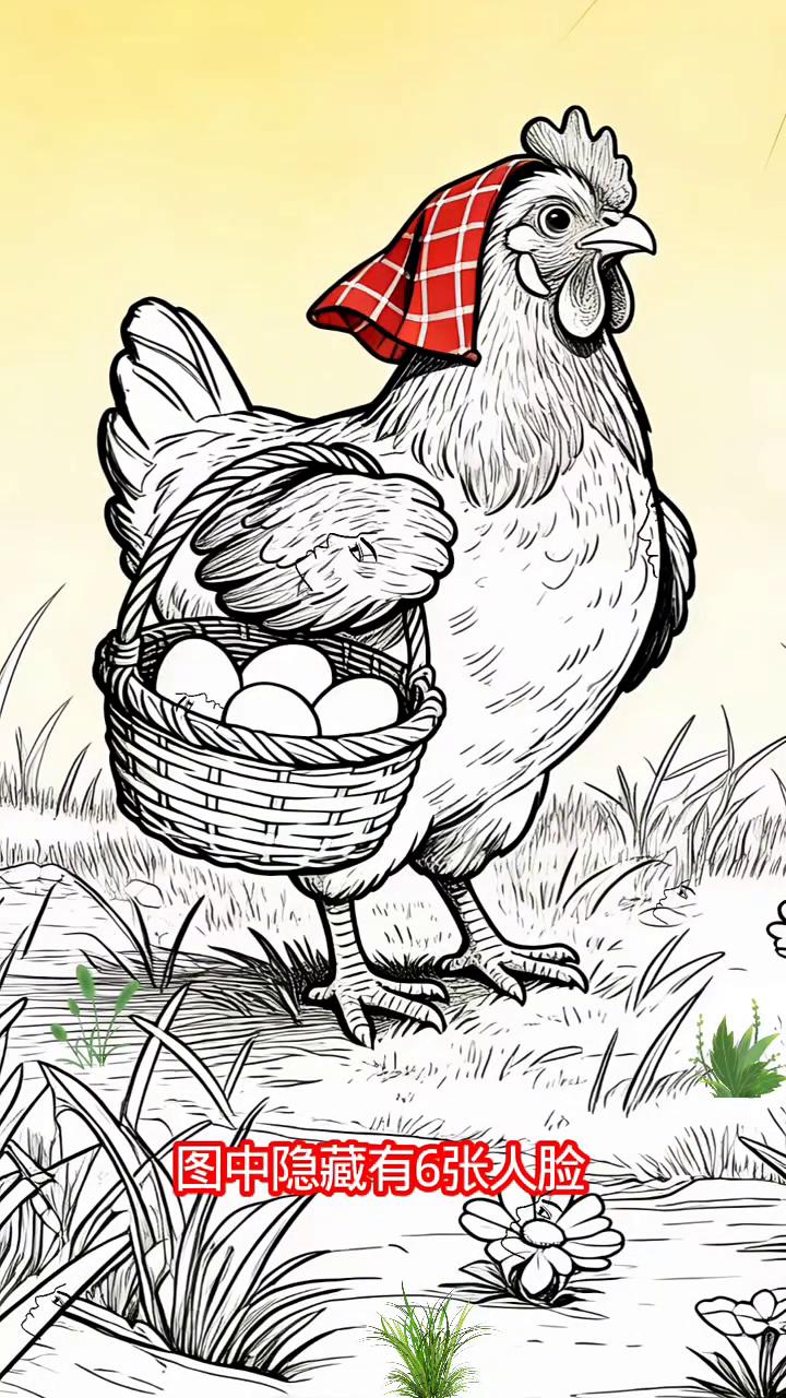 眼力大挑战，不服你来看。
请仔细看图，图中隐藏有6张人脸，据说没有人能找全。我找