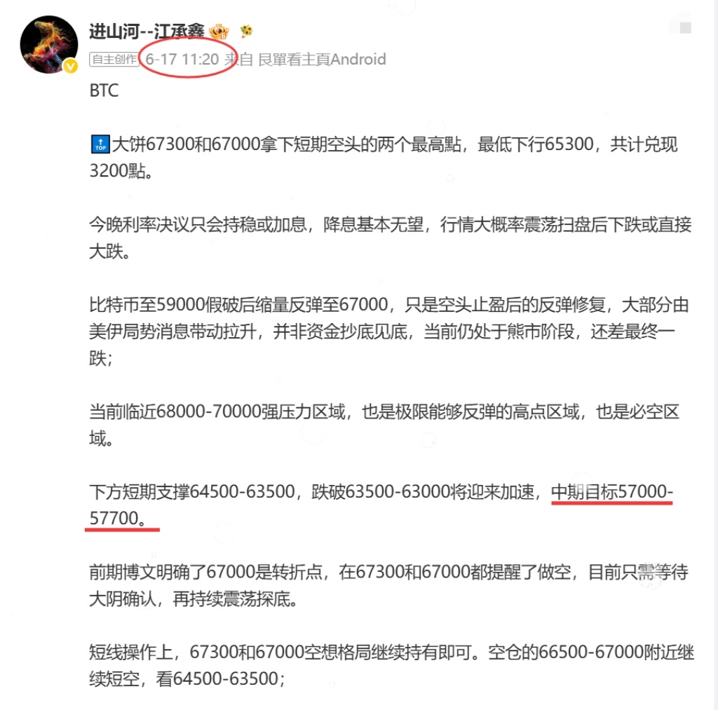 BTC众人做空，我们做多大获全胜！🔝大饼58500、59600、61300一路