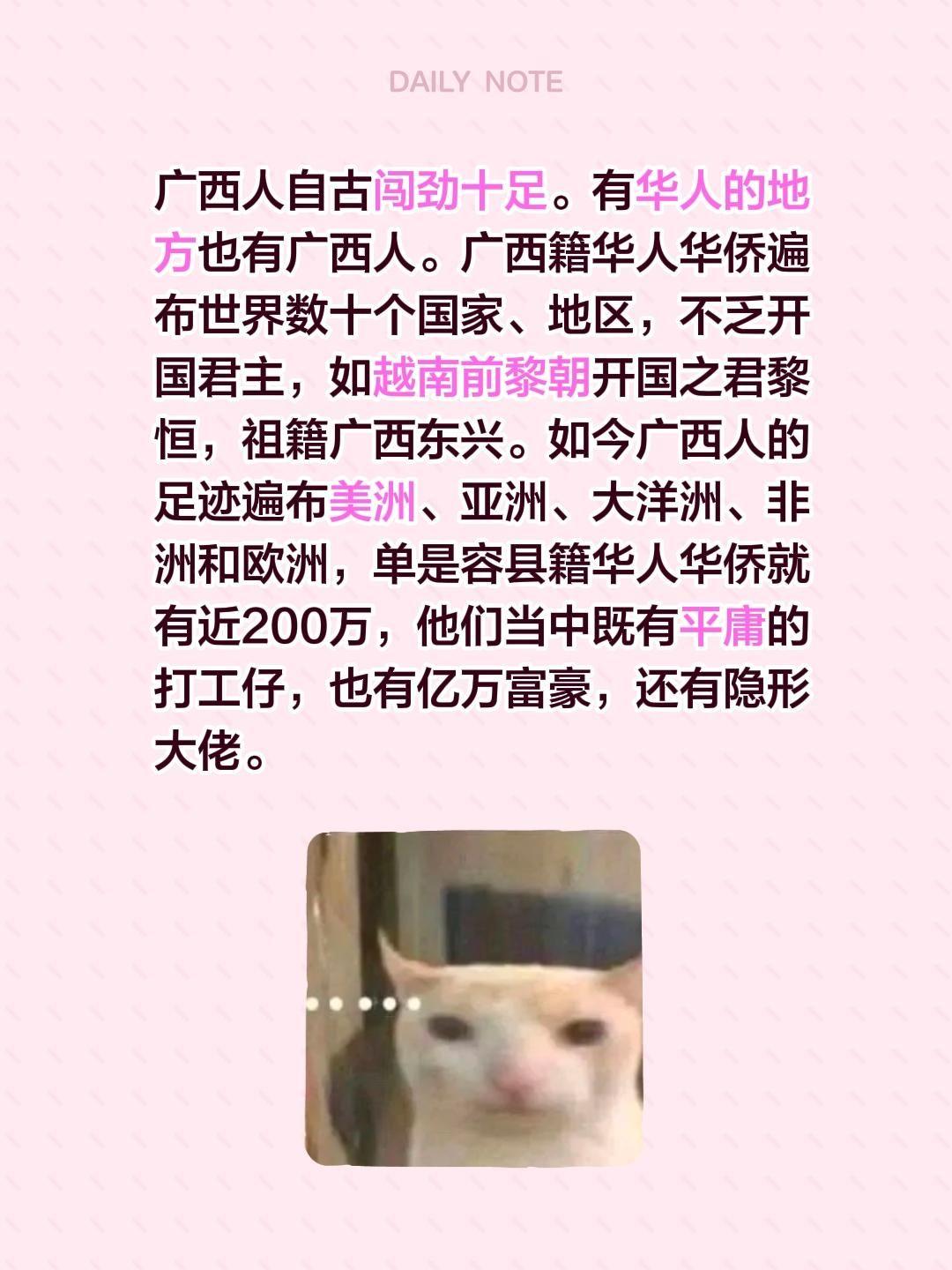 谁说广西人没闯劲？我评论了@初见影视。 的作品：
广西人自古闯劲十足。有华人的地