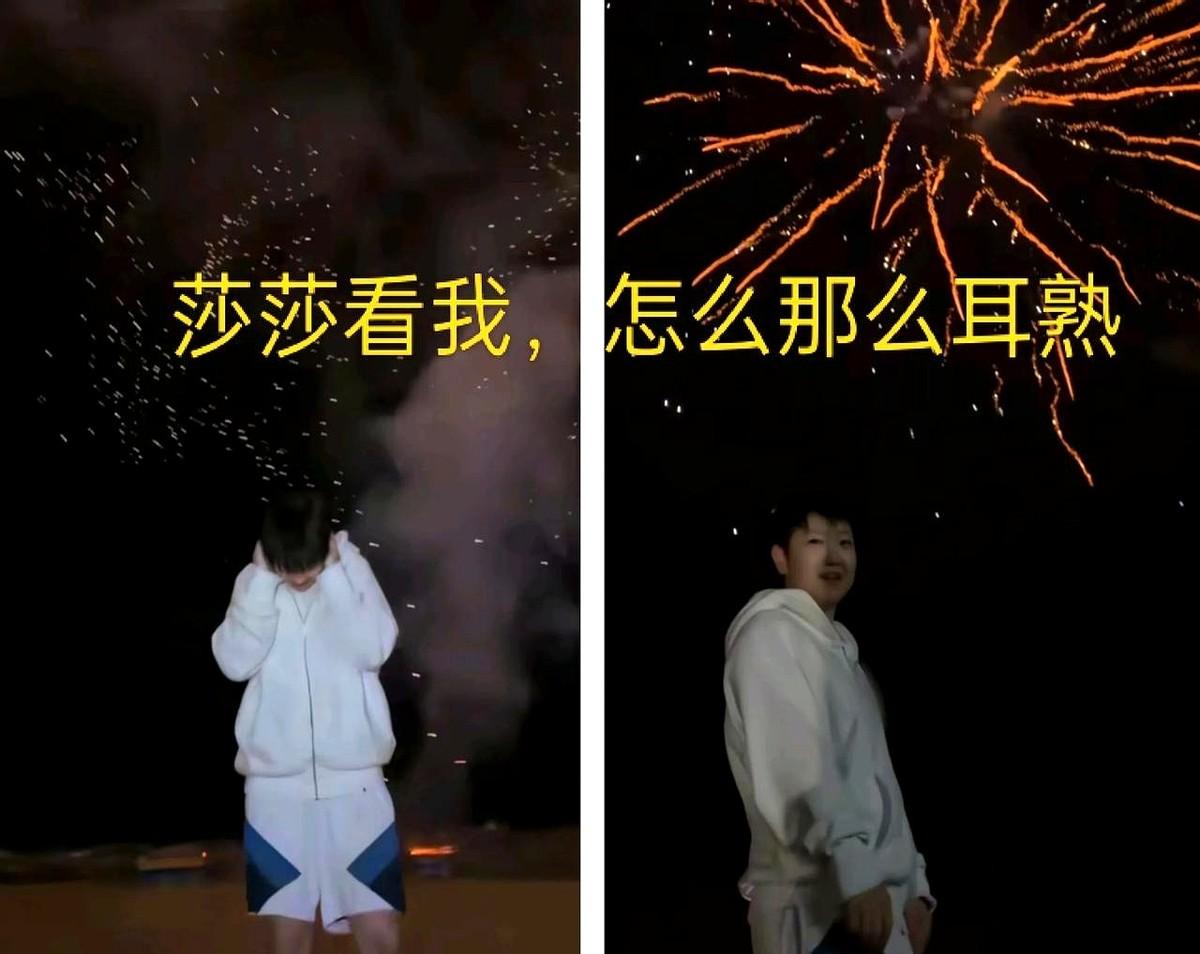 “莎莎，看我。”
就这四个字。
混在澳门夜晚那场盛大烟花的噼啪声里，我听得真真儿