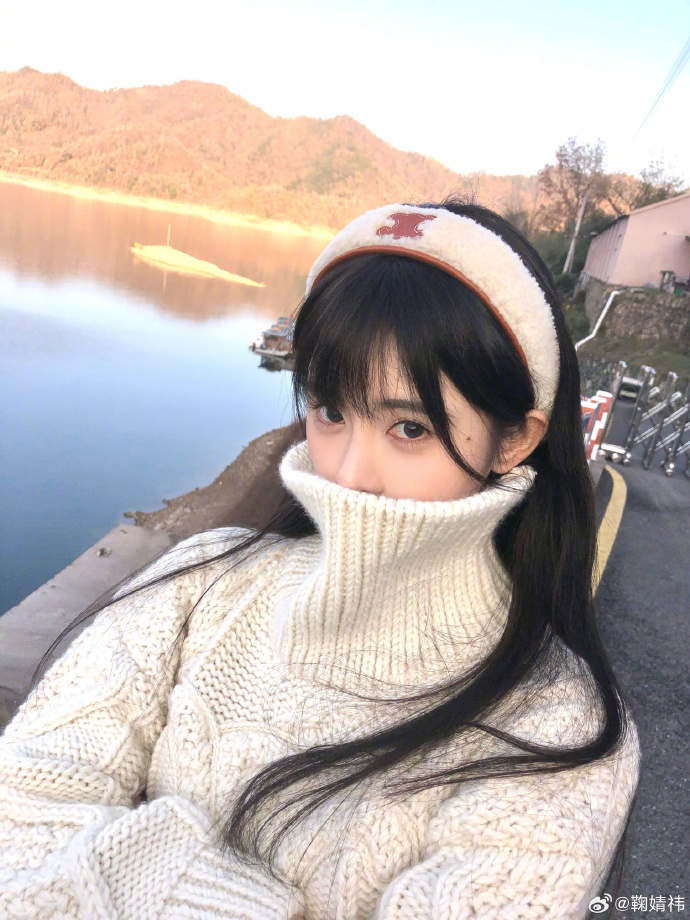 #鞠婧祎发箍刘海造型#好美的冬日女主！ ​​​