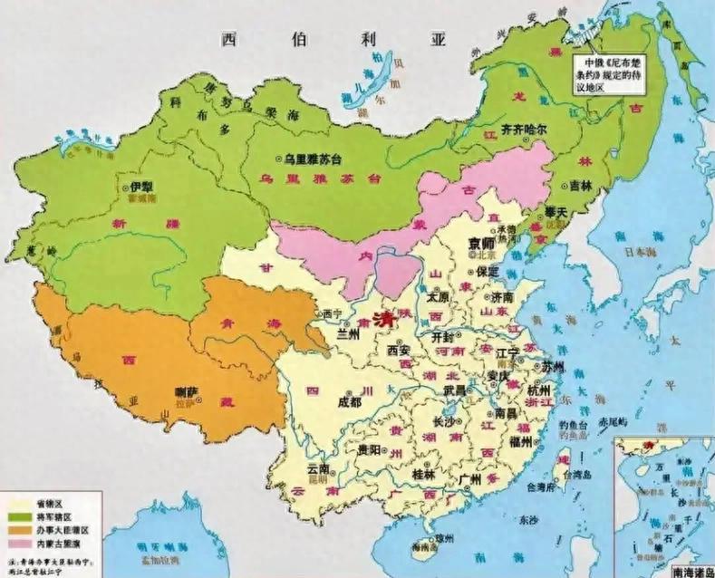 清朝一共丢了多少土地?
粗略统计，超过300万平方公里。
一、东北方向
1. 1