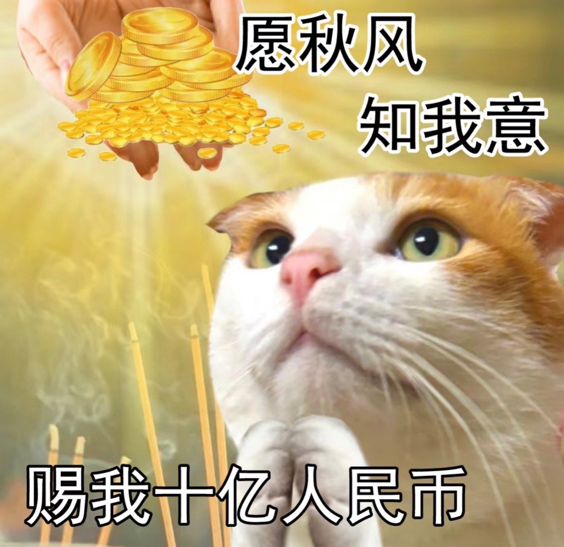 当代打工人的愿望是复制粘贴吧   适合中国打工宝宝的新年愿望  “愿秋风知我意，