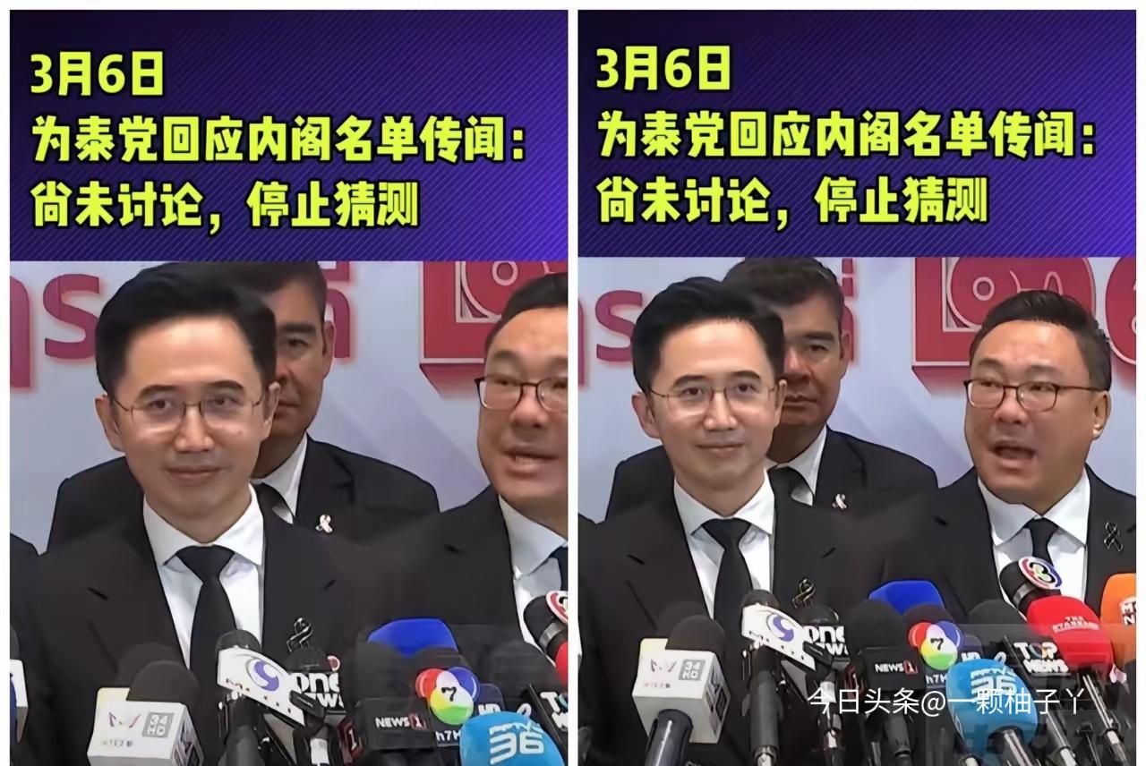 泰国为泰党总理候选人育查南，带着本党国会议员到国会完成报到流程，随后接受了媒体采