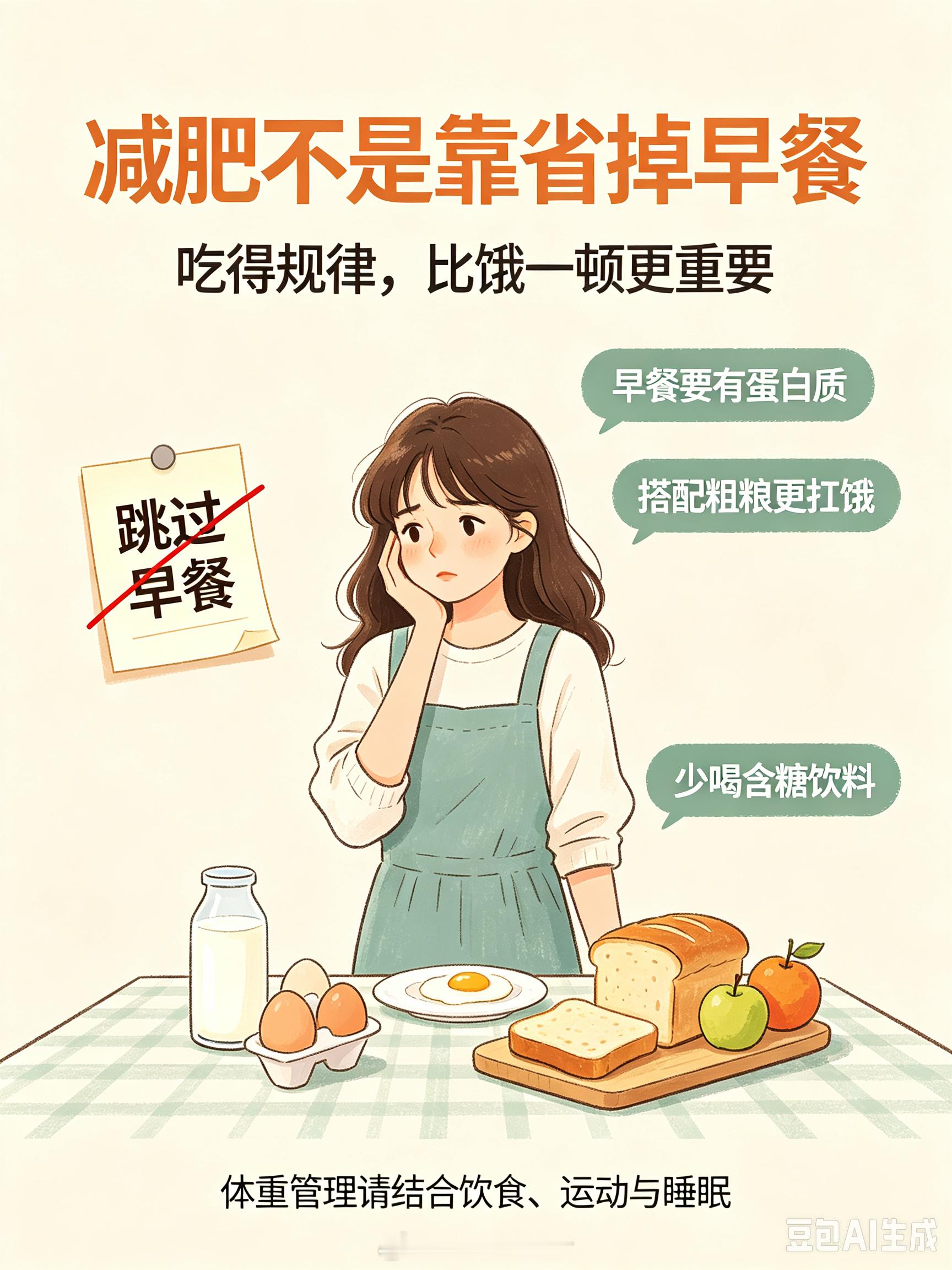 女子不吃早晚饭减肥1个月胖100斤意思是早饭不吃，午饭晚饭猛吃吗？ ​​​