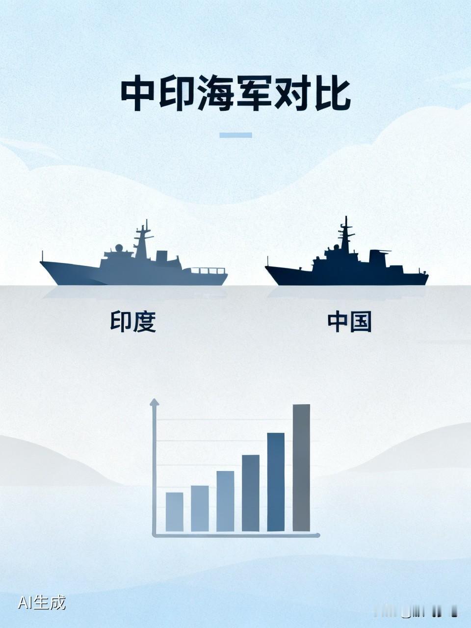 印度海军想与中国海军抗衡，有点难。印度近两年造舰速度加快，宣称每40天一艘新舰列