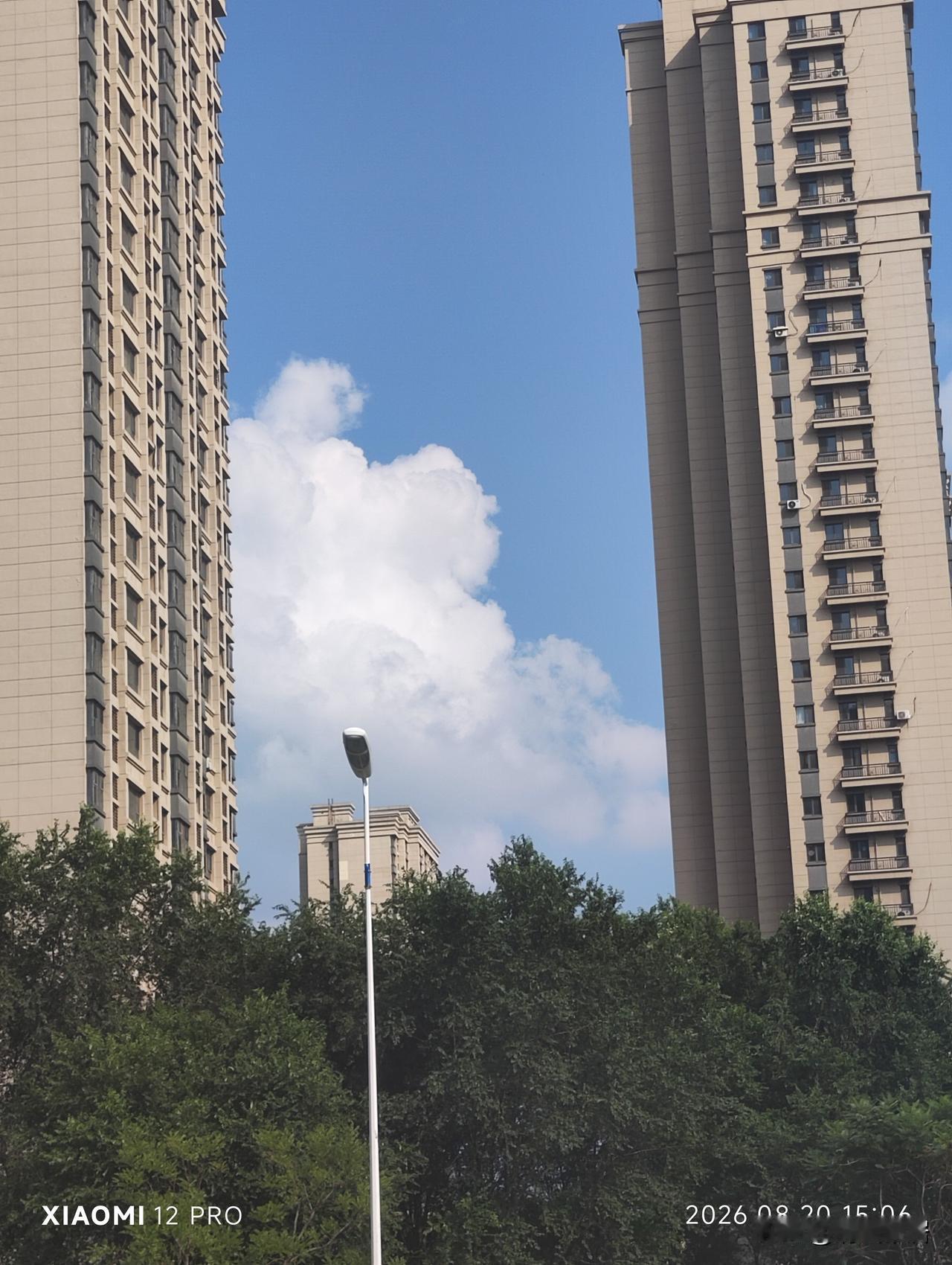 晒图笔记大赛秋日景色美如画，蓝天白云，看着就赏心悦目。
