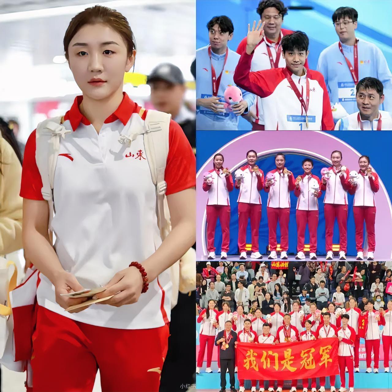 全运会结束后，
我估计安踏得火了，
​不是因为它赞助了山东队服，而是安踏设计的这