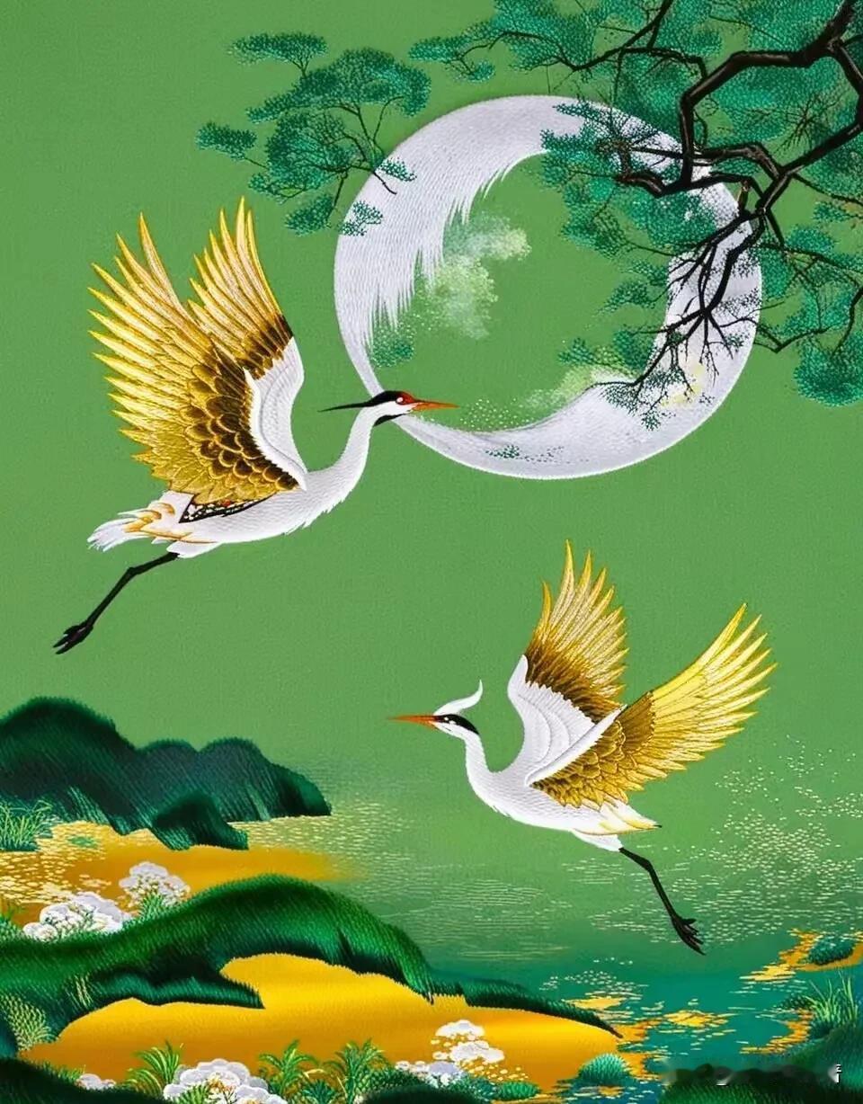 《 念奴娇·安厘王与云游子 》

魏宫高远，望天鹅、翱翔心生欣羡。翅展长空凌云去