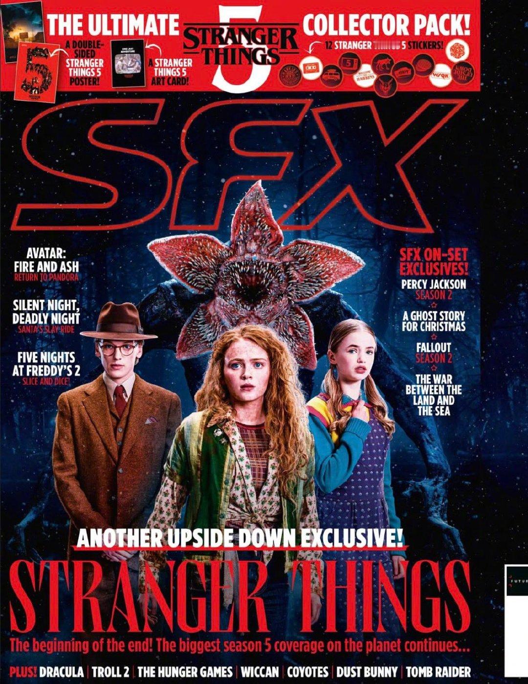 怪奇物语第五季 登上《SFX》新刊封面 每位演员都有对自身角色的一句话概括。杰米