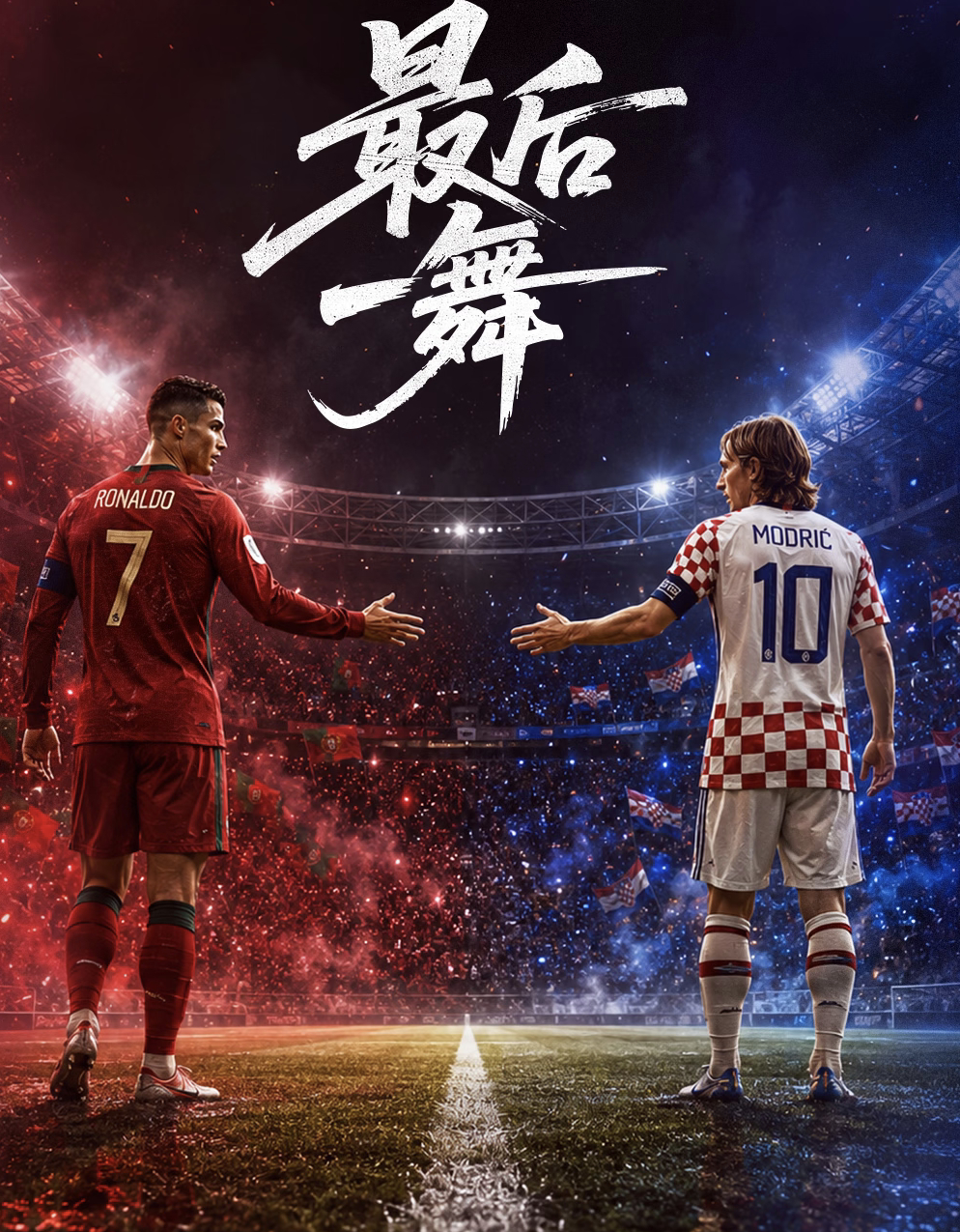C罗魔笛81岁了非正经观战世界杯