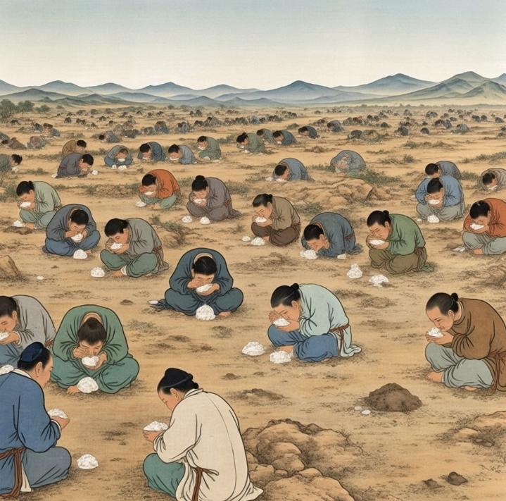 古代赈灾，其实是为了让灾民死去……
你以为以前赈灾，就是固定地点，每天固定食物吗