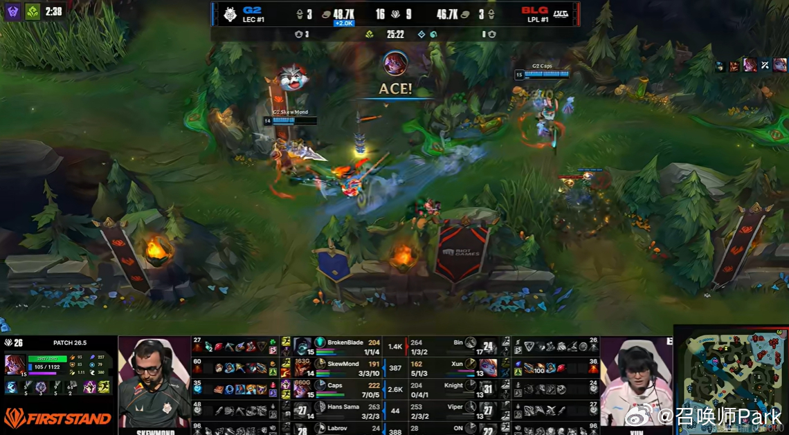 🐰你要干嘛！！！刚刚G2团灭BLG，图一的胜利属于G2吗？G2团灭BLGLCK