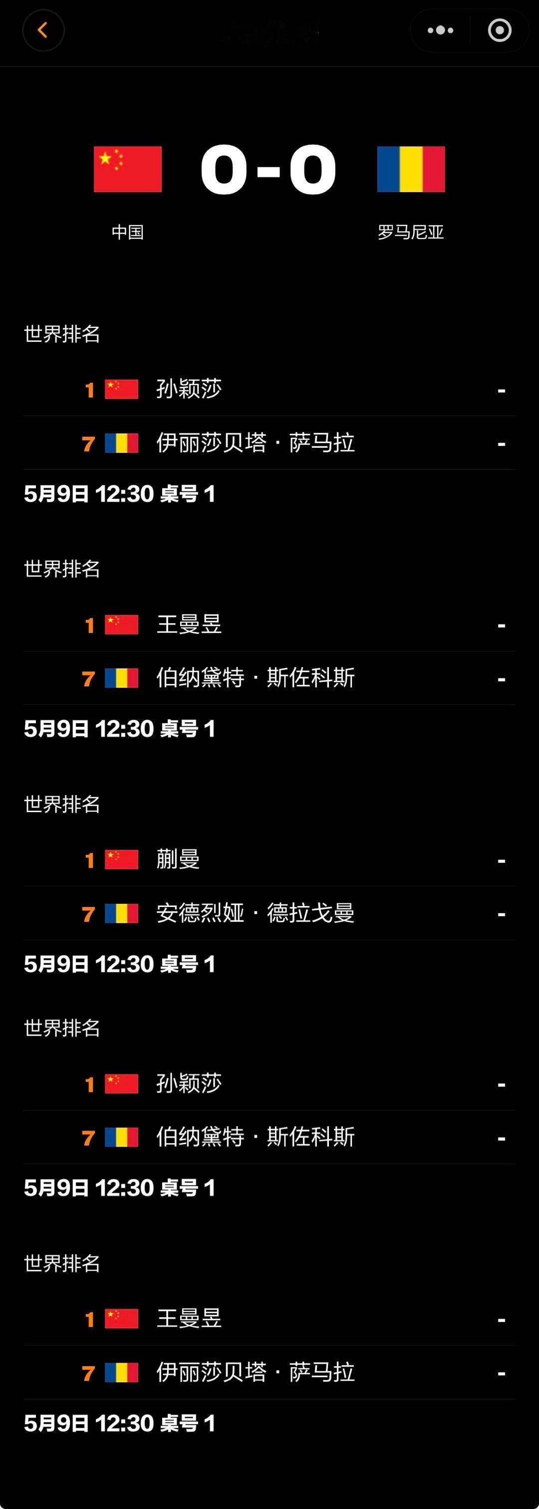 伦敦世乒赛团体赛 🏓赛事预告🏓半决赛2026.5.9 19:30 T1中国队