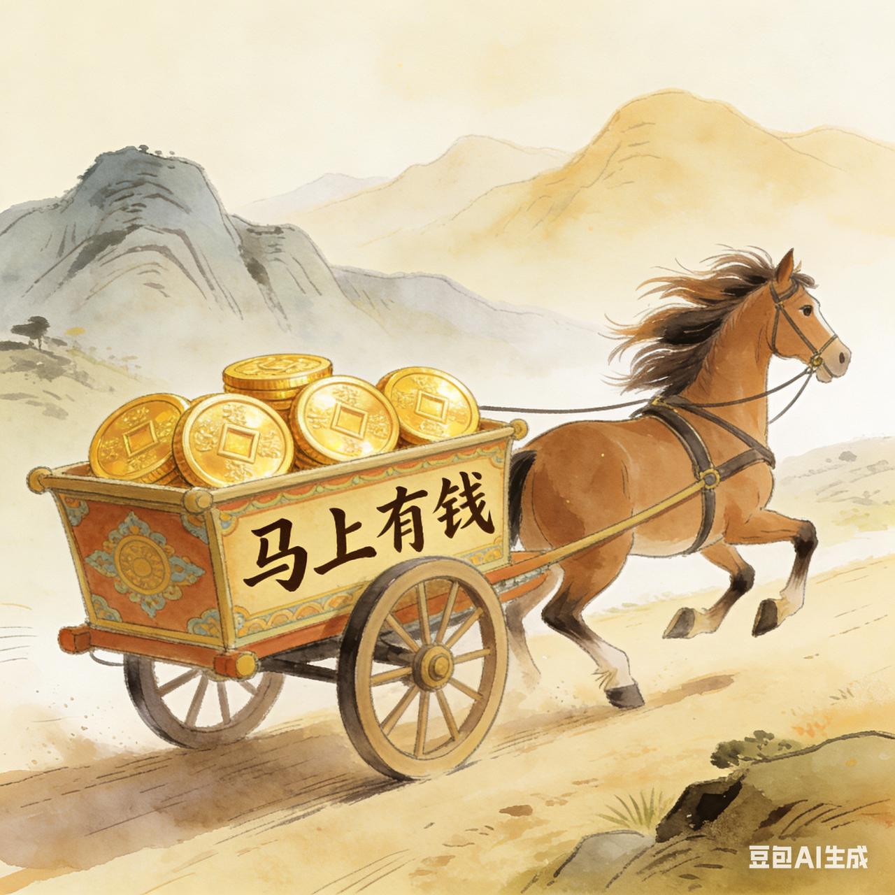 马到成功，马上有钱