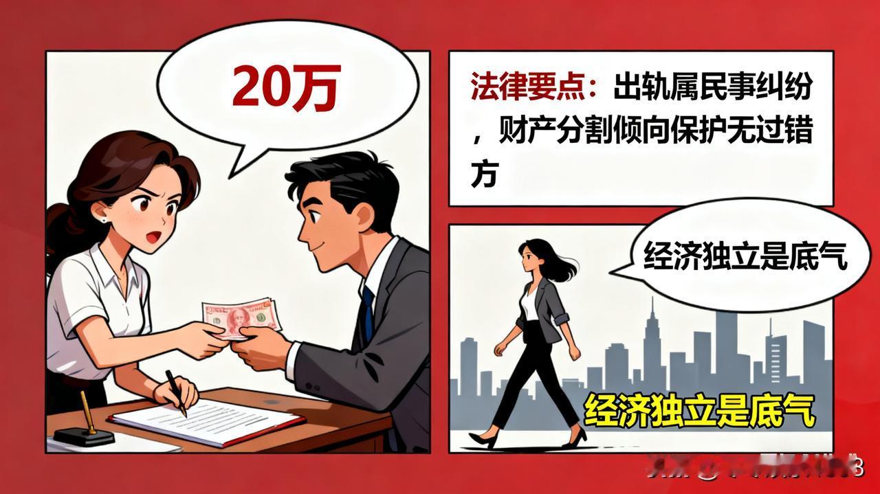 上海一原配抓到丈夫出轨后，为了尽快摆脱纠纷，也不想陷入繁琐的财产分割，给了男方 