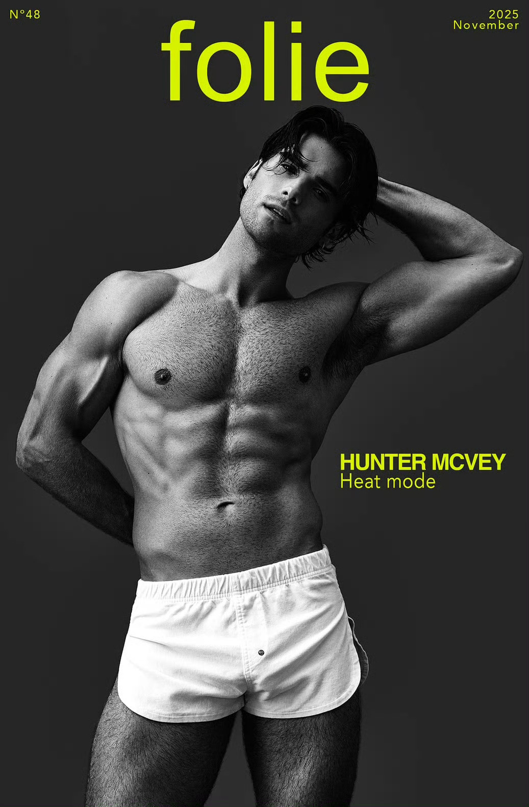 Hunter McVey✖️Folie Magazine十一月刊封面大片 封面大