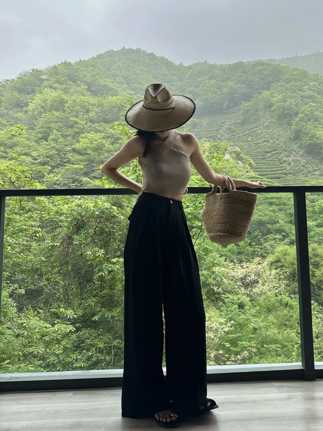 夏季出行不露腿穿搭✨加长大甩裤好显瘦