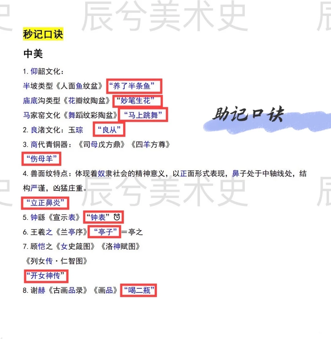 美术史速成技巧~