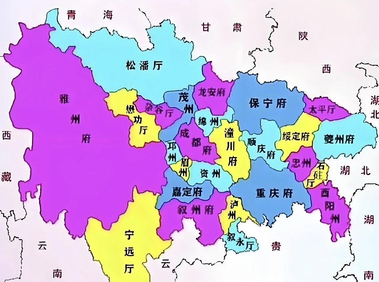 曾经的四川总督管辖范围，也是单独的一省成总督管辖，到现在看来也巨无霸的存在，如果