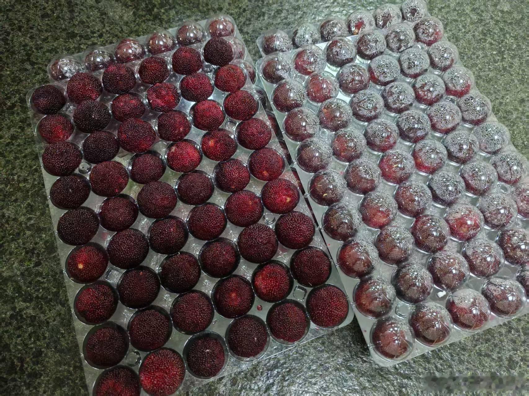 江哥同事送了一箱樱桃，我同事送了一箱杨梅。吃不完想给邻居送点，但是考虑到最近杨梅