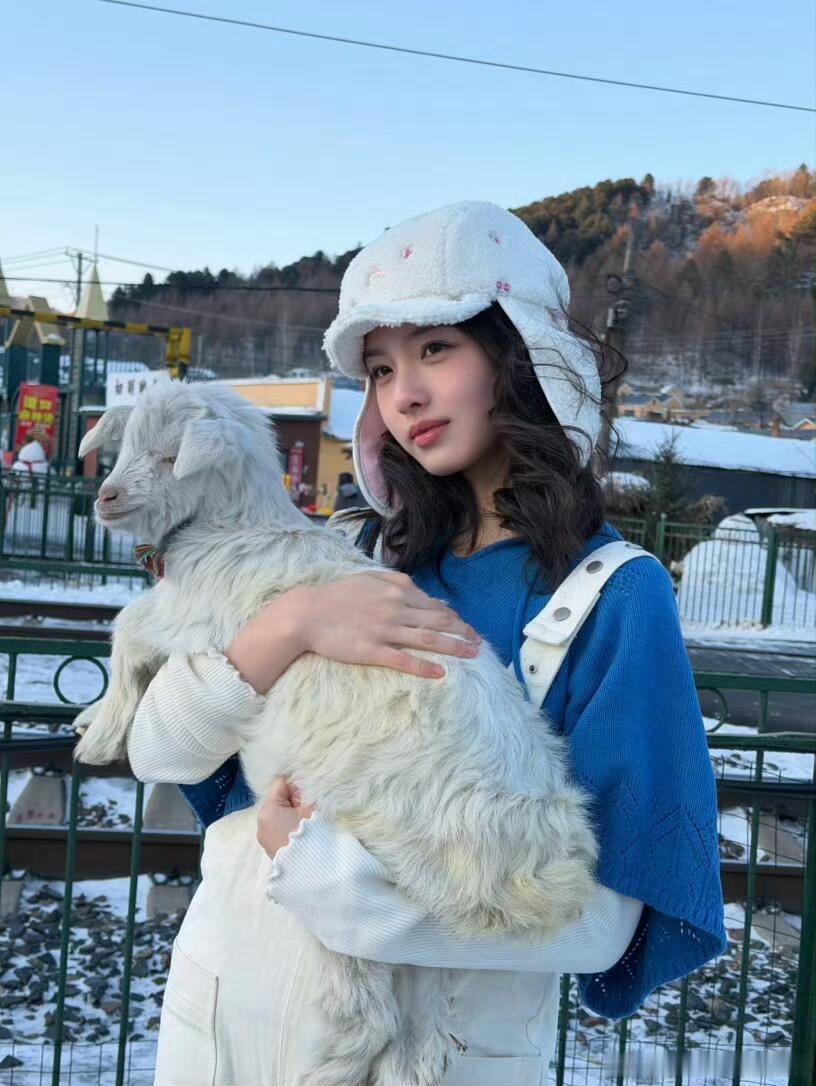 牧羊少女感觉艾米也很适合小羊塑