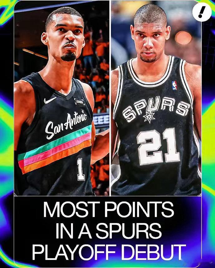 文班亚马季后赛首秀35分文班亚马季后赛首秀：35分邓肯季后赛首秀：32分文班亚马