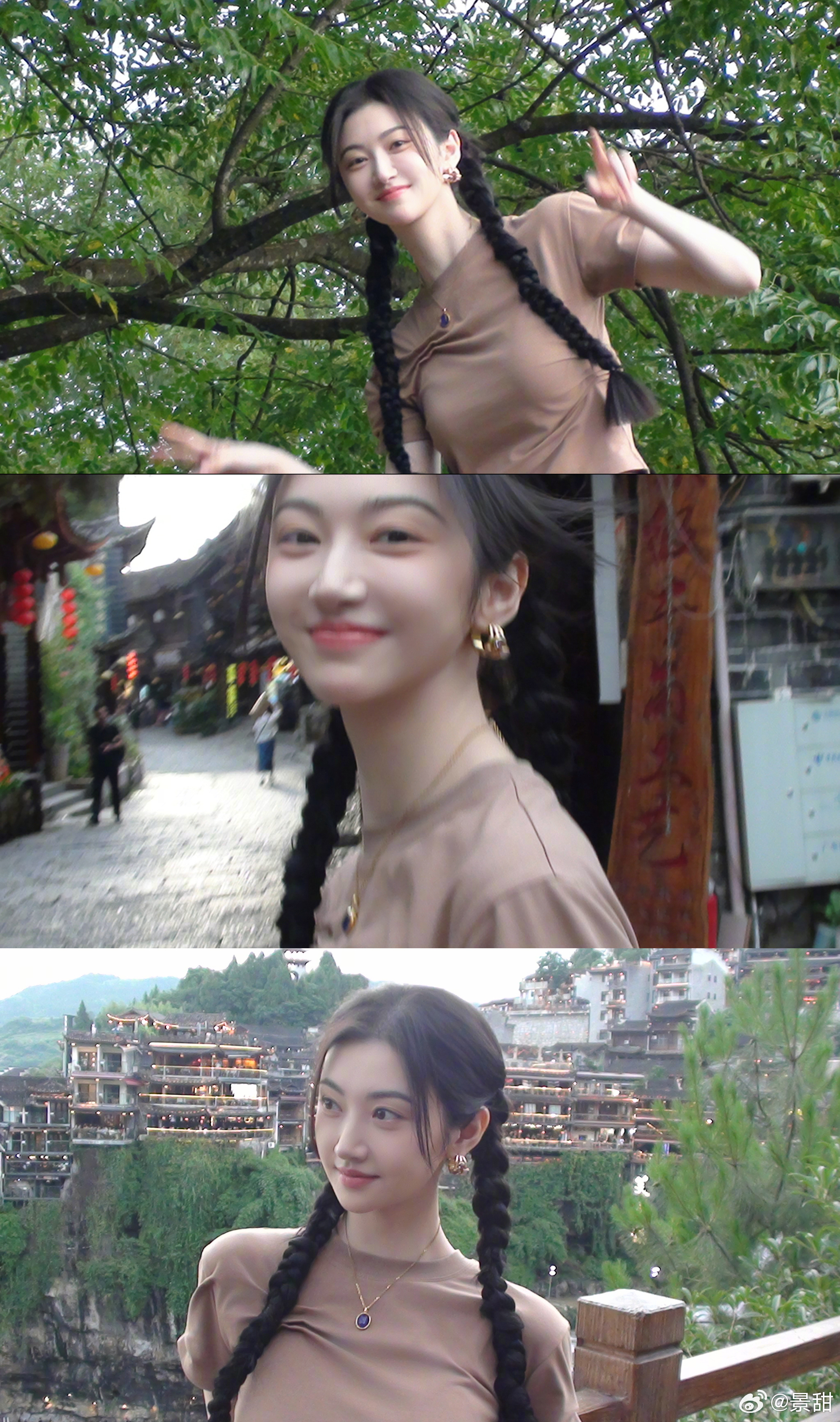 好温柔的Dv 里的麻花辫景甜。🥺 ​​​