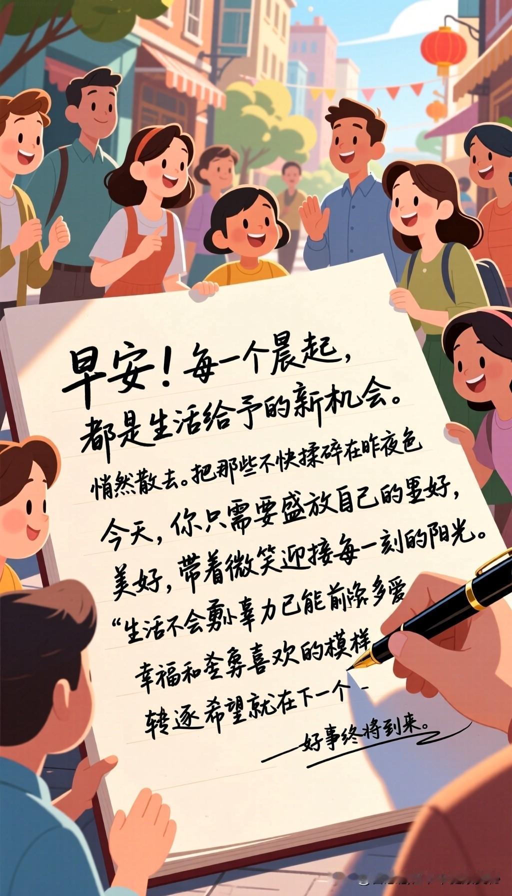 早安！每一个晨起，都是生活给予的新机会。无论昨天经历了什么，烦恼都已随着夜色悄然