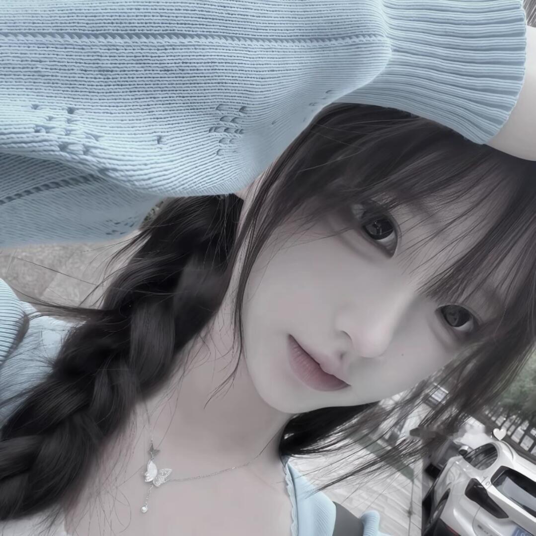𝙒𝙚𝘾𝙝𝙖𝙩女生头像ins蓝色系女头｜低饱和氛围感丨无水印｜韩系女头