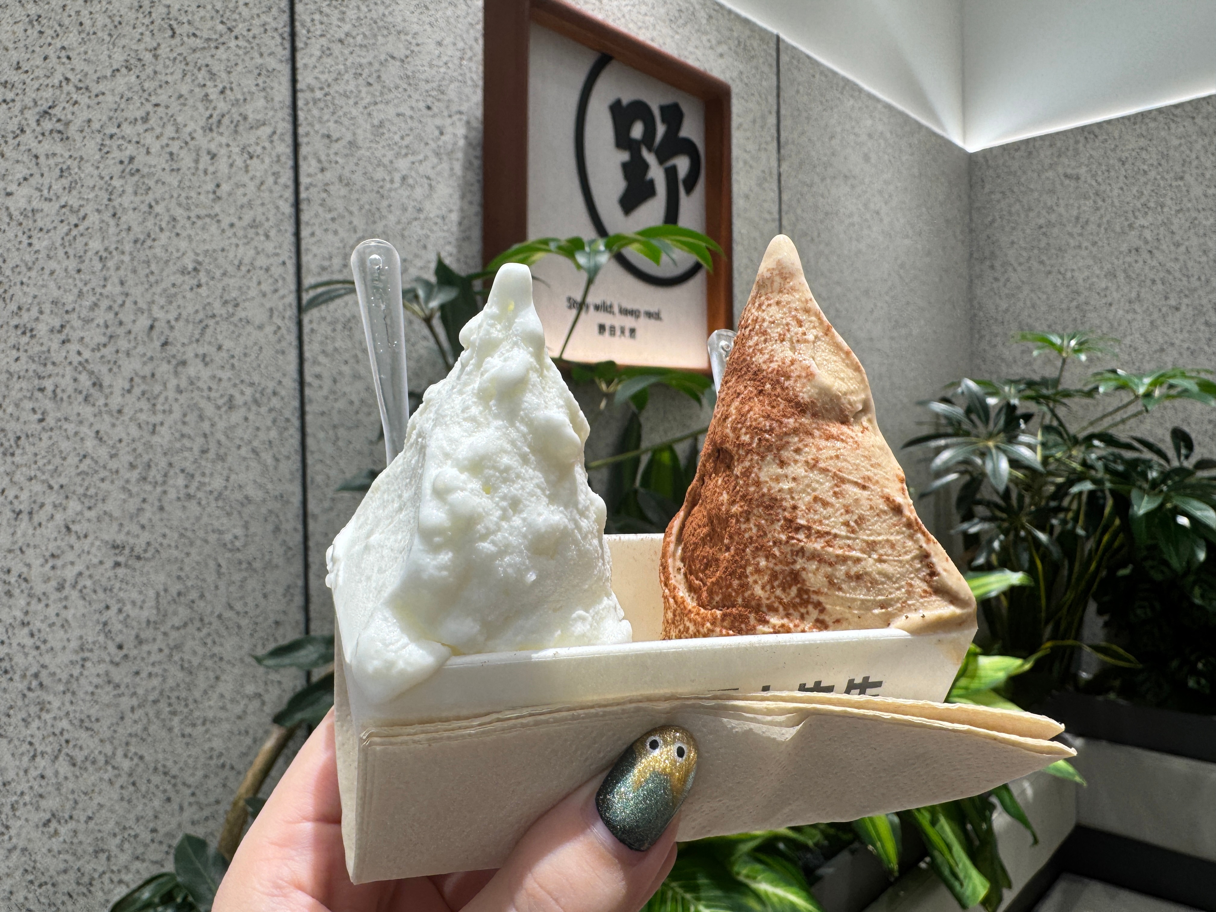 米饭很难吃所以我吃米饭冰淇淋 