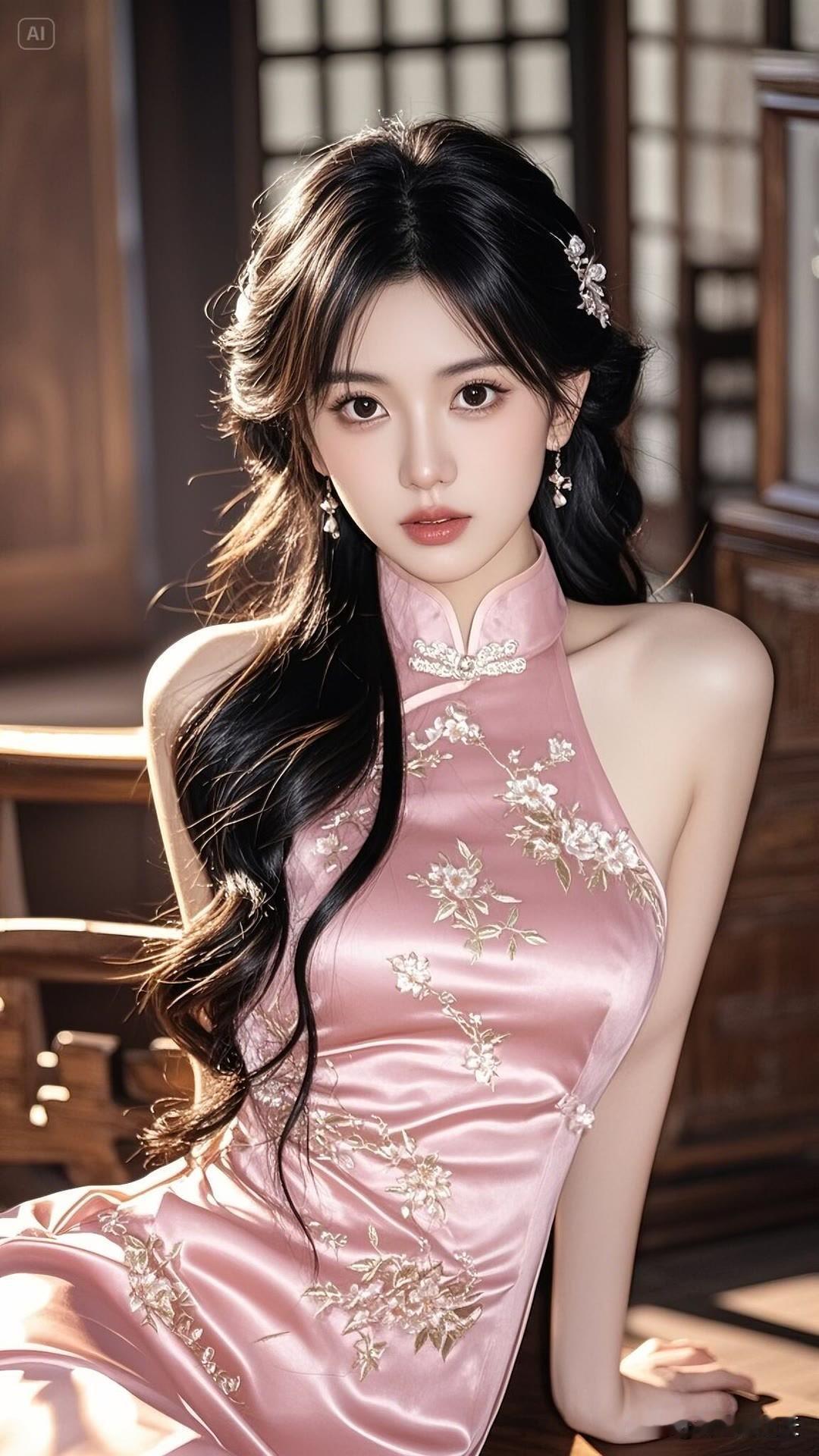 古典之美，在粉黛锦绣中尽情绽放， 宛若古风仙子翩跹而至美女人像群 高清美女