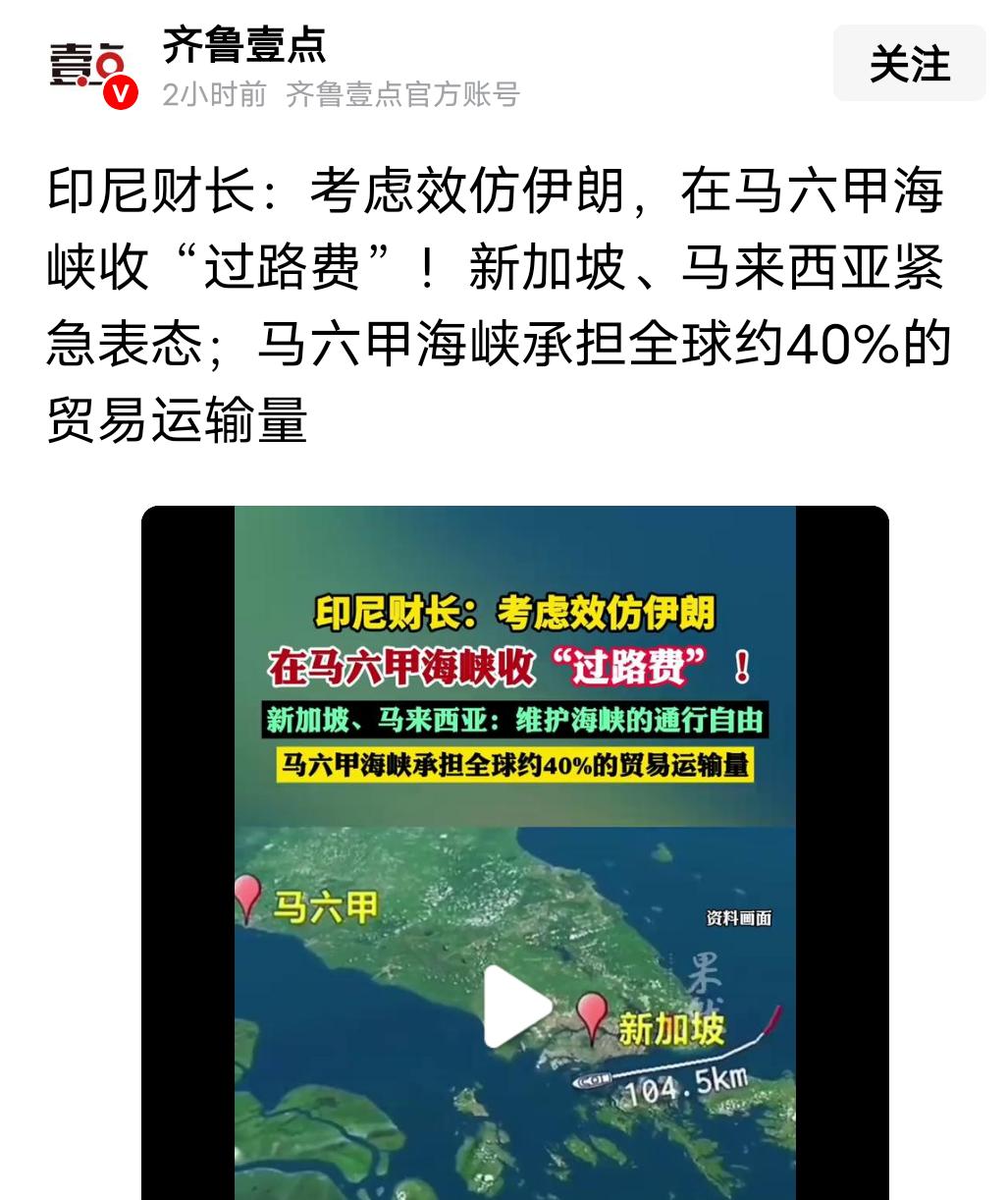 注意看，印尼这是想吃唐僧肉了！
因为眼红伊朗，印尼财长突然放话，说正在认真考虑效
