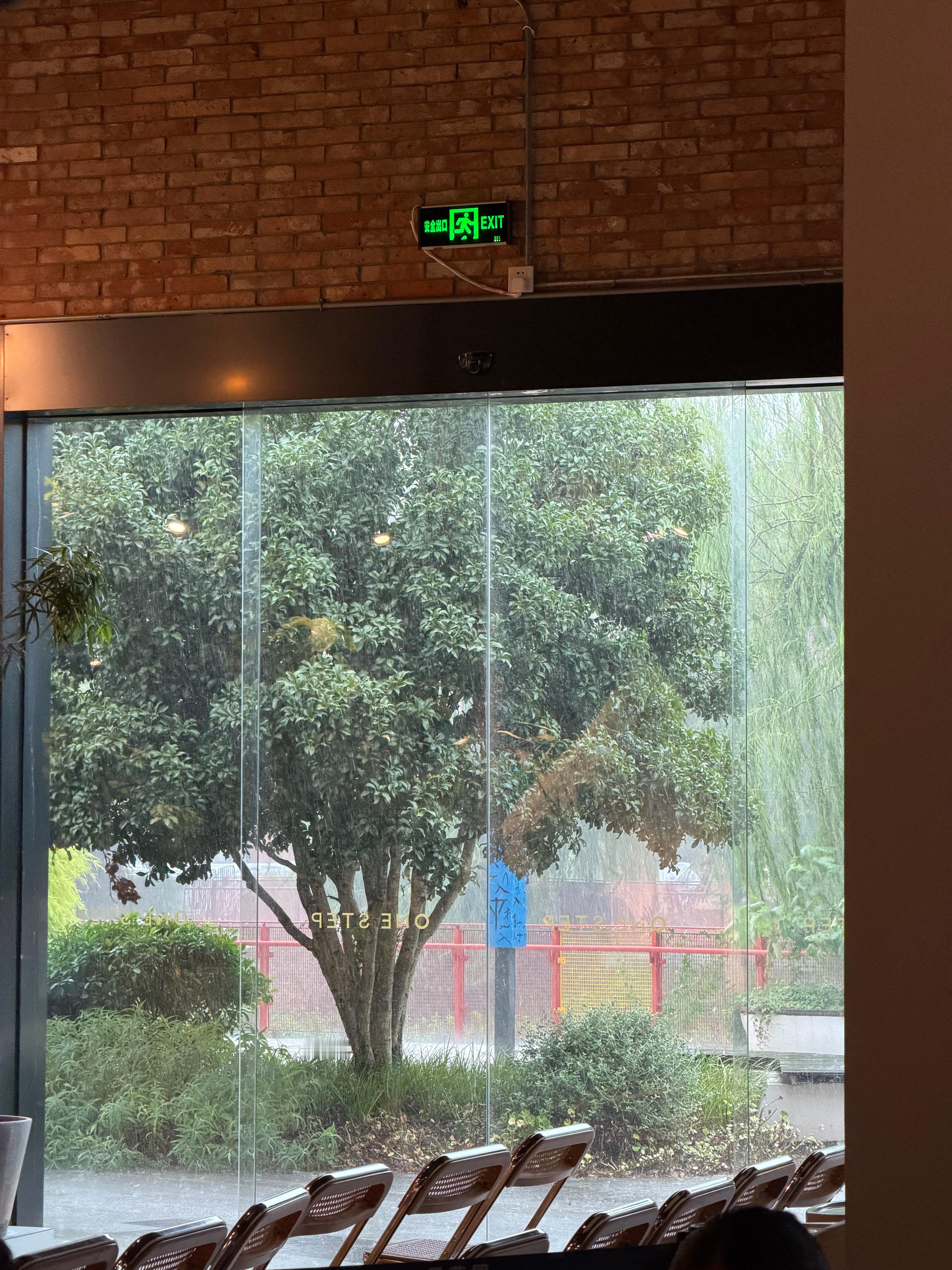 上海的雨也说下就下[泪奔]没有任何预兆就来大暴雨  ​​​