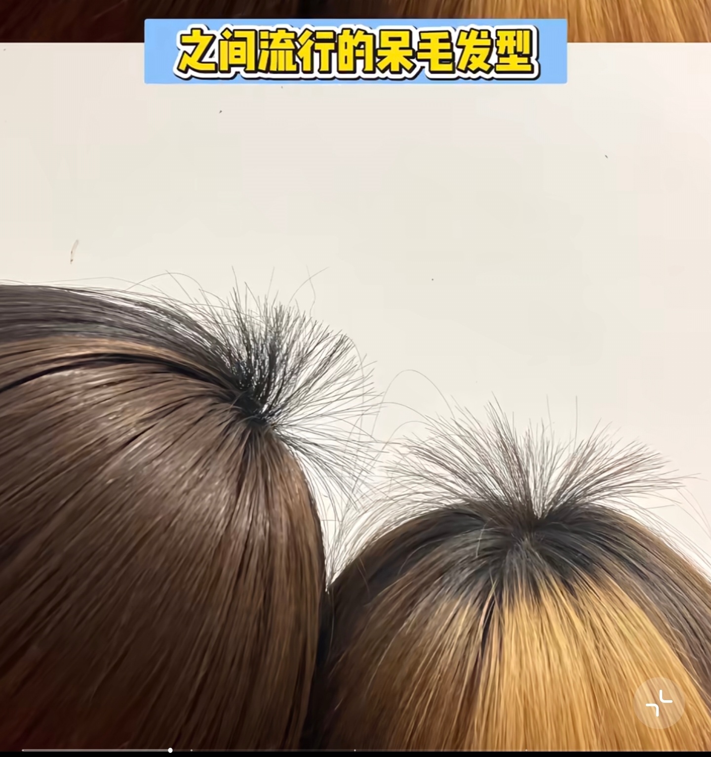 我也想尝试一下10后的呆毛发型。[污] ​​​