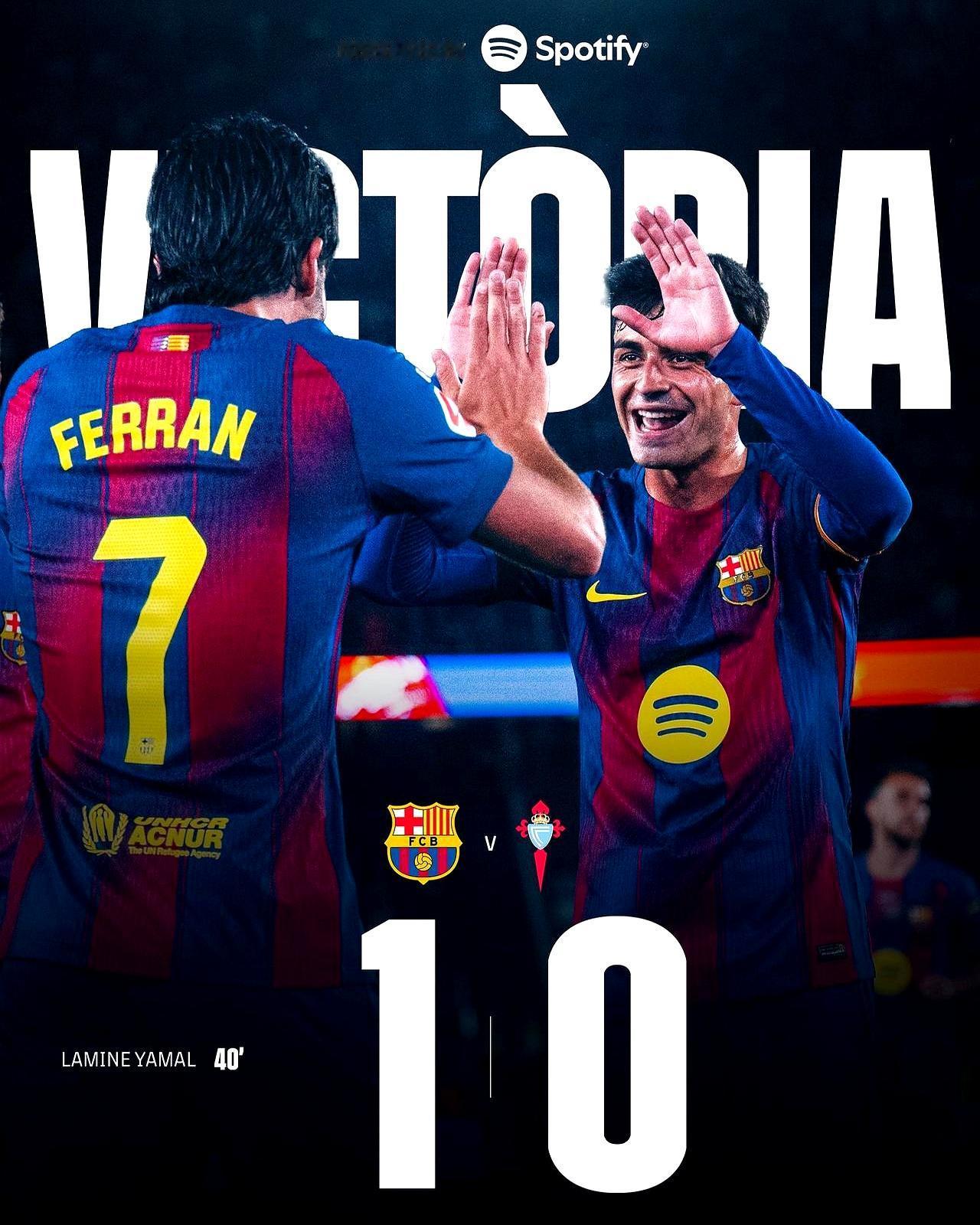 这球赢得太“惨”了！巴萨刚拿下三分，转头就伤了两员大将。
 

费兰在57分钟那