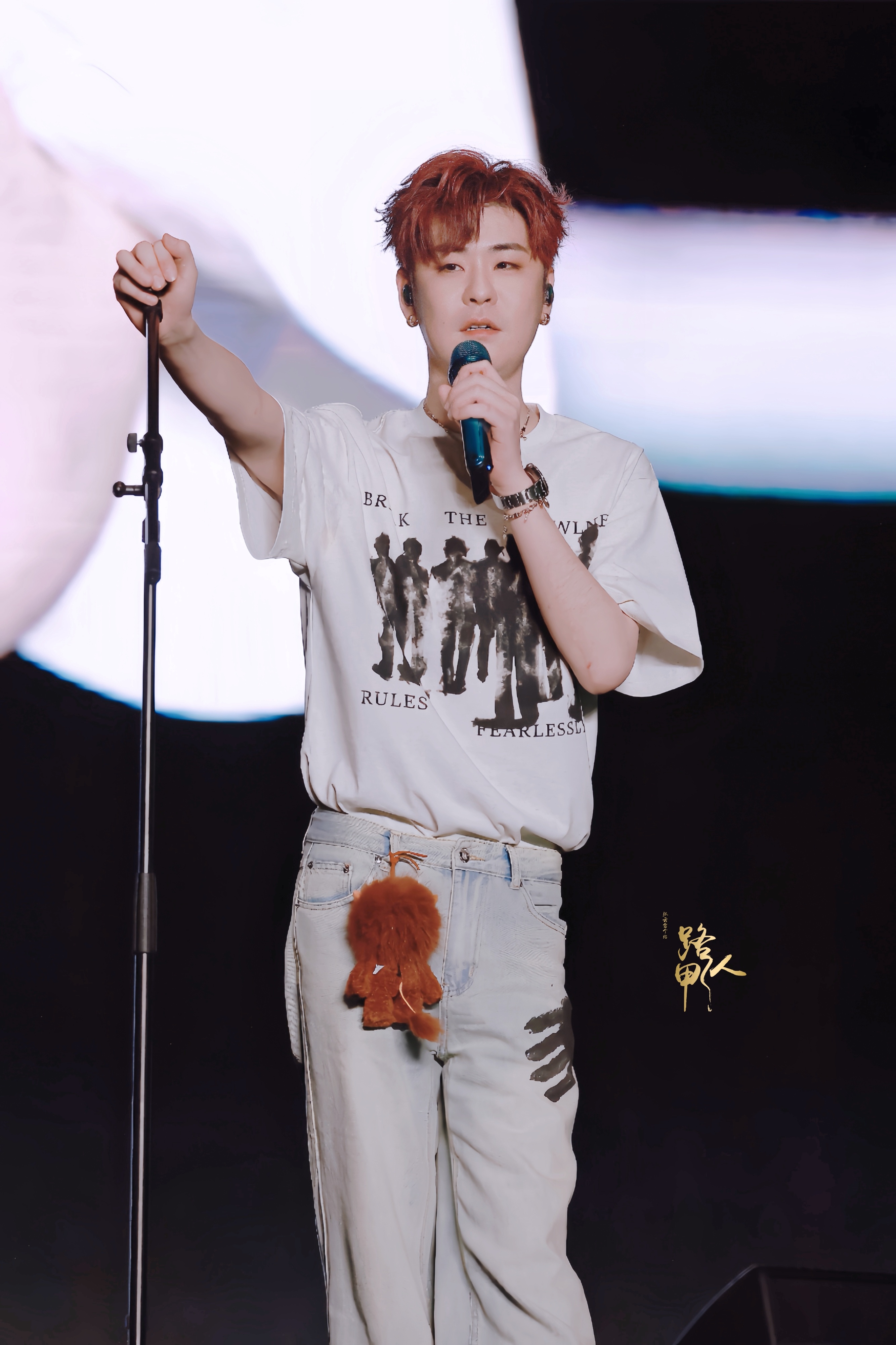 张云雷靠近你演唱会张云雷的最后一个夏夜 麦架一握气场全开这一站 有种将整个世界握