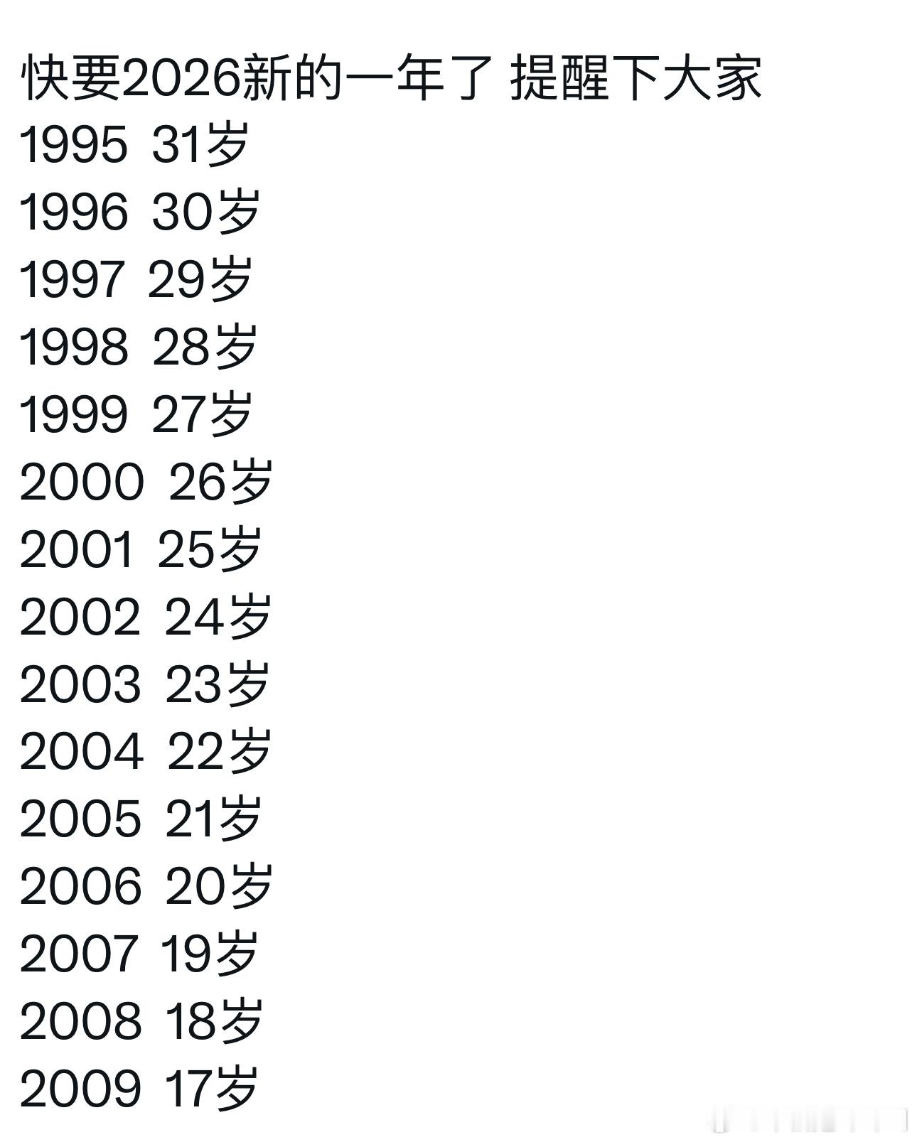你的意思是2008年出生的人都18了