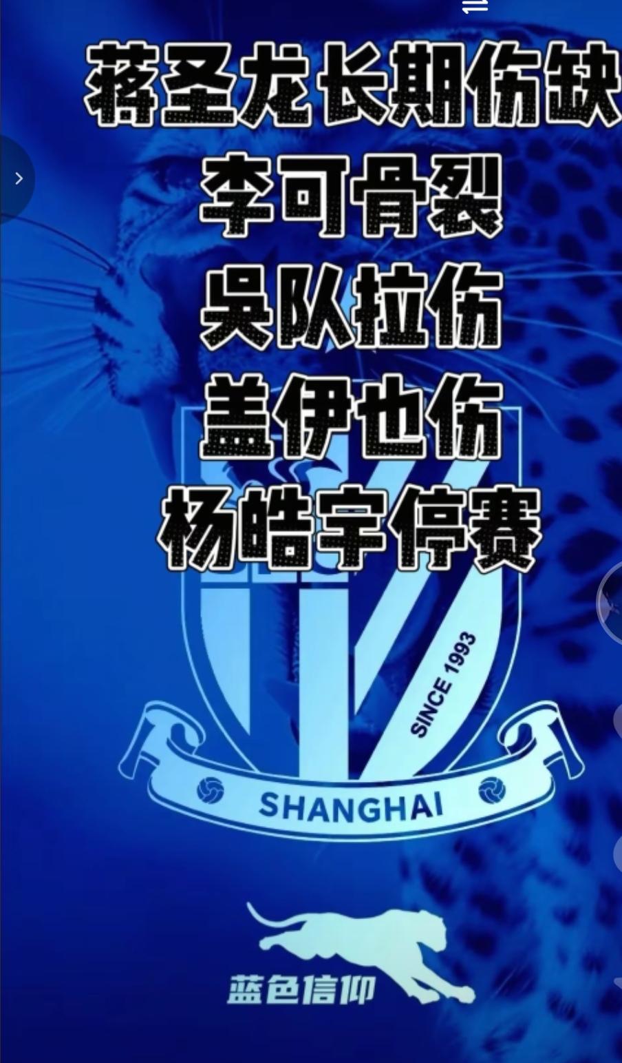 申花下一轮工体真的难了！那么多伤病还有停赛的！斯卢茨基如何破局？一旦再不赢球，也