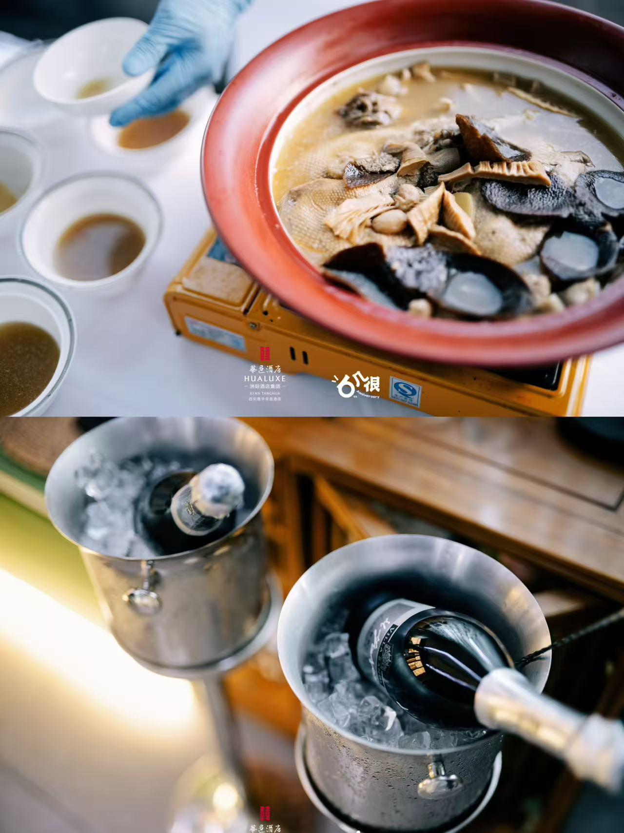 西安唐华华邑酒店6周年，用一辆双层巴士观光车，让美食和美景美好同框。
当彩丰楼的