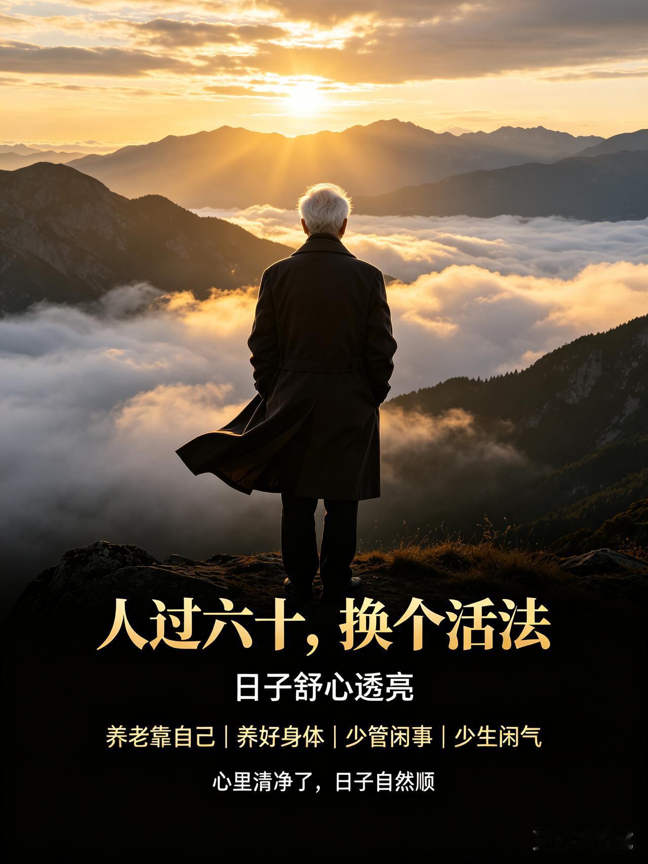 人过六十，换个活法，日子才能过得舒心透亮

人过六十，换个活法，日子才能过得舒心