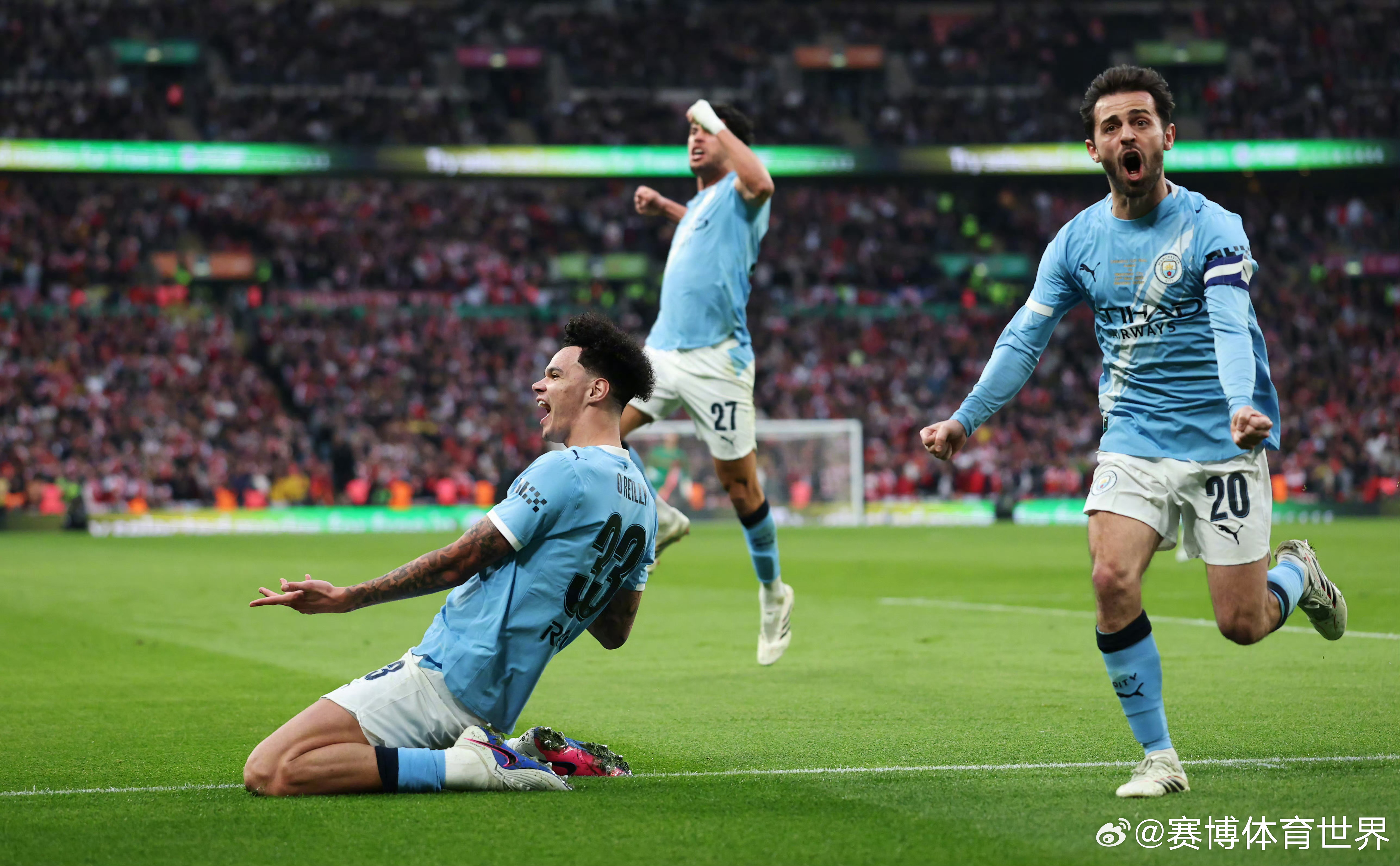 曼城是冠军 温布利登顶！曼城2-0击败阿森纳，夺得英格兰联赛杯冠军🏆奥赖利双响