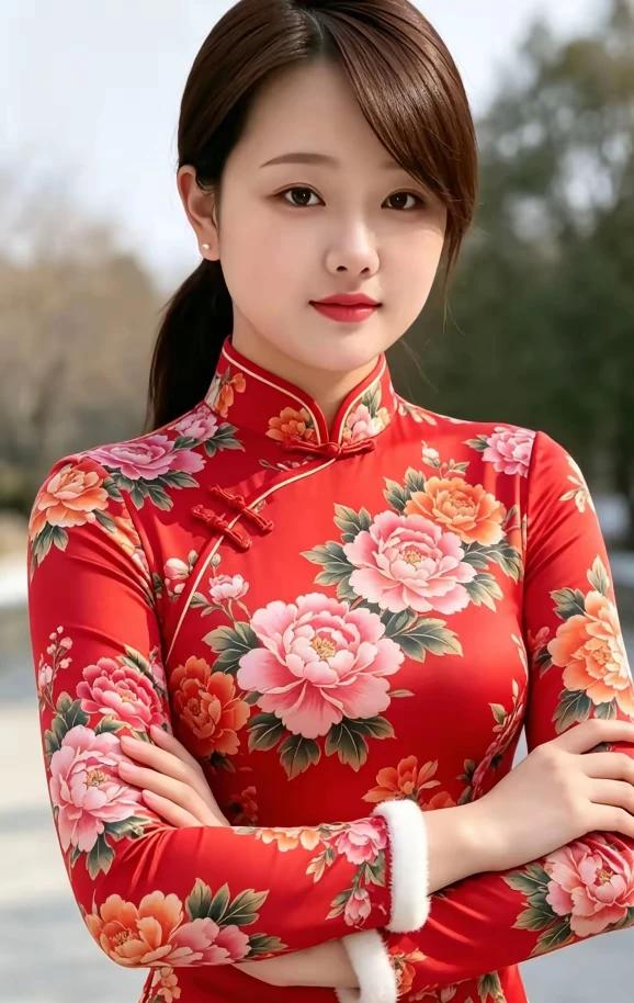 桃花映水春光暖
枫叶红山秋意浓