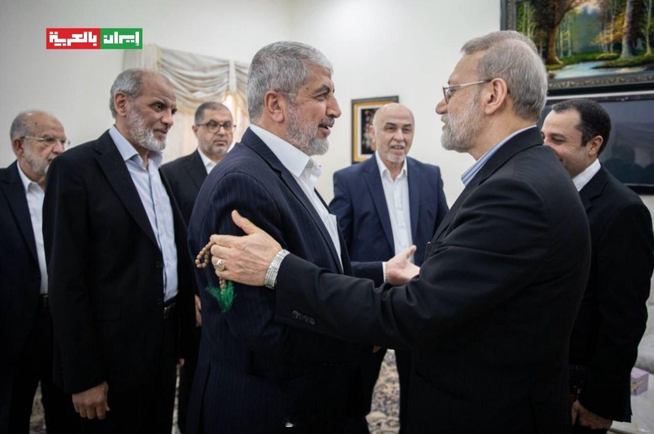 昨天，伊朗革命领袖顾问、最高国家安全委员会秘书阿里·拉里贾尼会见了哈马斯的一批领