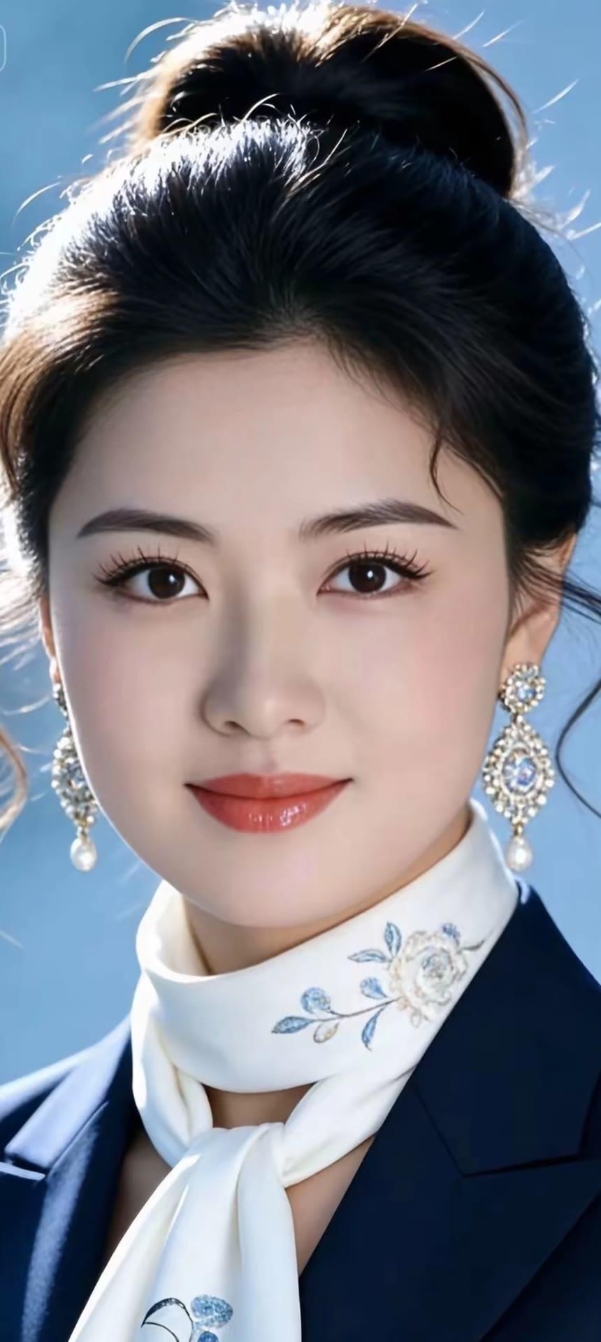 优雅气质，蓝白相映，绽放迷人光彩！