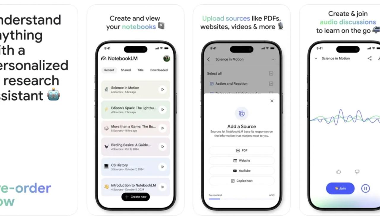 谷歌「AI 笔记神器」NotebookLM 将推出移动端 App，5 月 20 