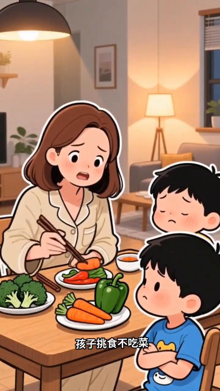 孩子挑食别着急，这样沟通更有效。
孩子挑食不吃菜，这可愁坏家长了，到底该怎么沟通